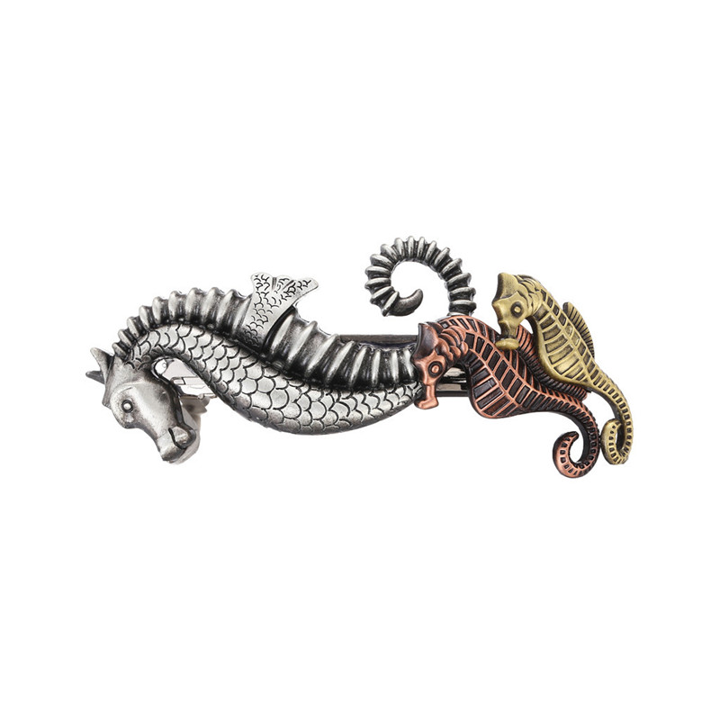 Holiday tematyczne brązowy Steampunk spinki do włosów/szpilki/szt., akcesoria do włosów, 80mm-francuskie grube włosy Barrette ważki/słoń/kot: 8