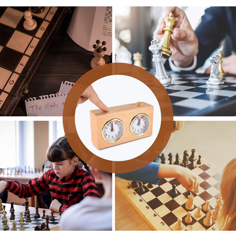 Schach-Timer, profession elle digitale internat ionale Schachuhr, hölzerner Schach-Timer, tragbarer Schach-Timer