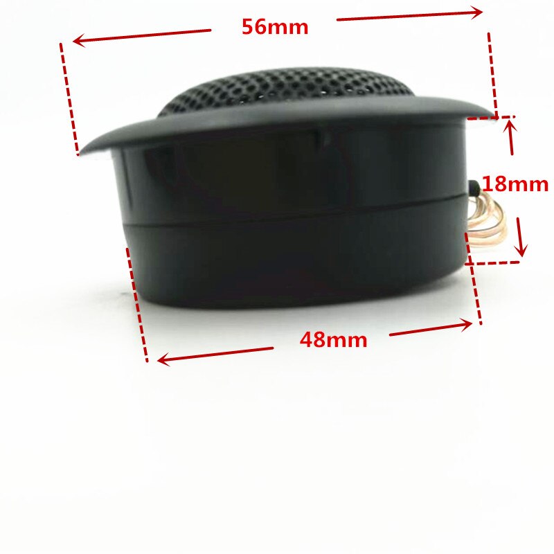 1 Pair 1" Silk Dome Car Tweeters Full Set Wide Frequency Range Small Treble Head 4 Ohm High Efficiency 40W RMS Cars Speaker