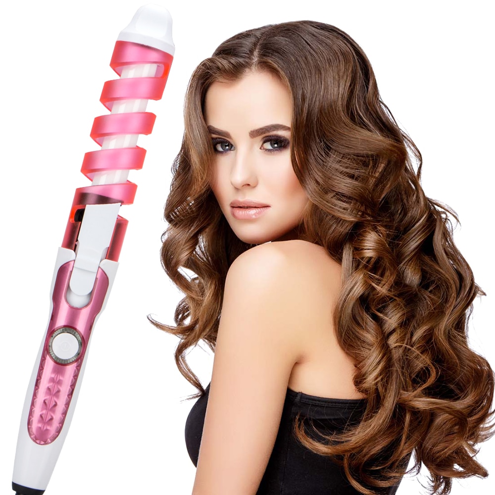 rizador de cabello magia tenacillas en espiral calefacción rápida varita rizadora pelo eléctrico Styler Pro Estilo herramienta