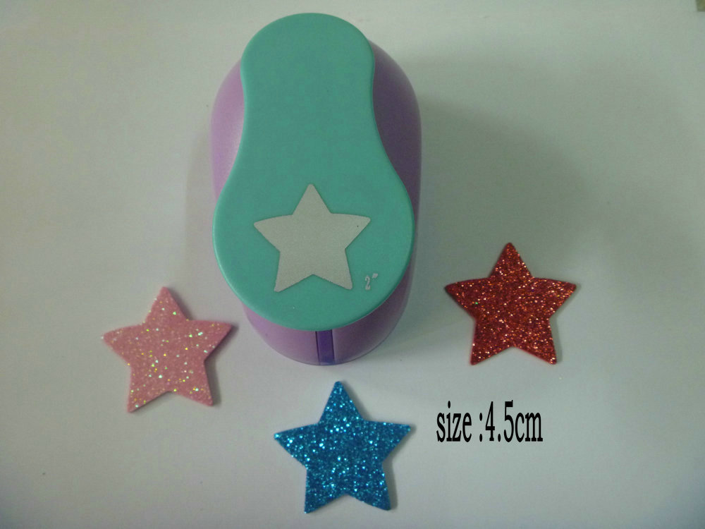 1.5cm-7.0cm five-pointed star shape craft punch paper punches scrapbooking punchers DIY handmade paper cutter EVA foam punch: 4.5CM