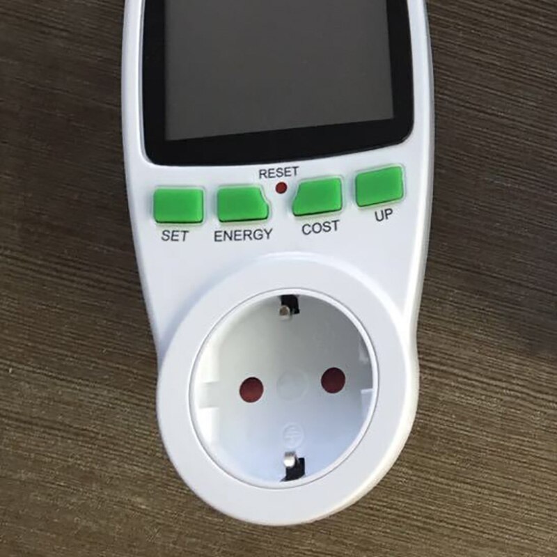 Ac tehomittarit 220v digitaalista wattimittaria eu energiamittari wattimonitori sähkökustannuskaavio mittauspistorasiaanalysaattori