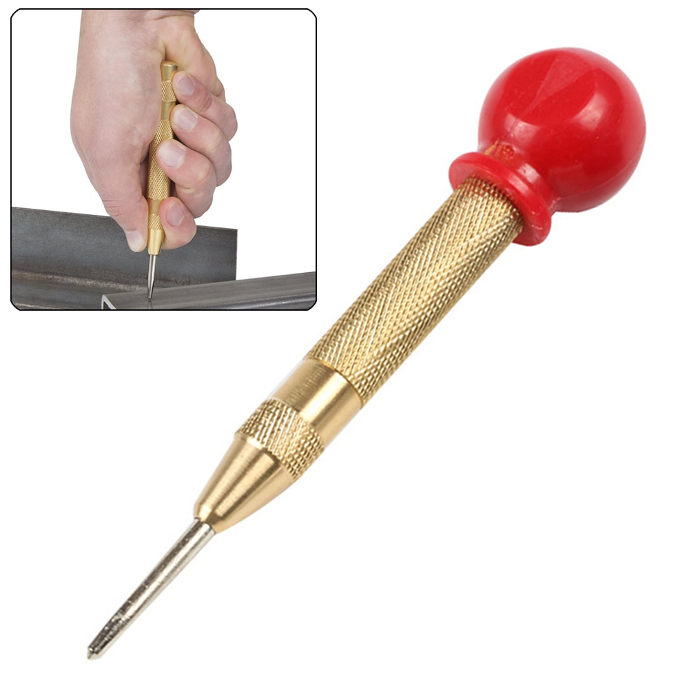 Automatic Center Pin Punch Spring Loaded Marking Starting Holes Tool Wood Press Dent Woodwork Tool Drill Bit outillage bois D30