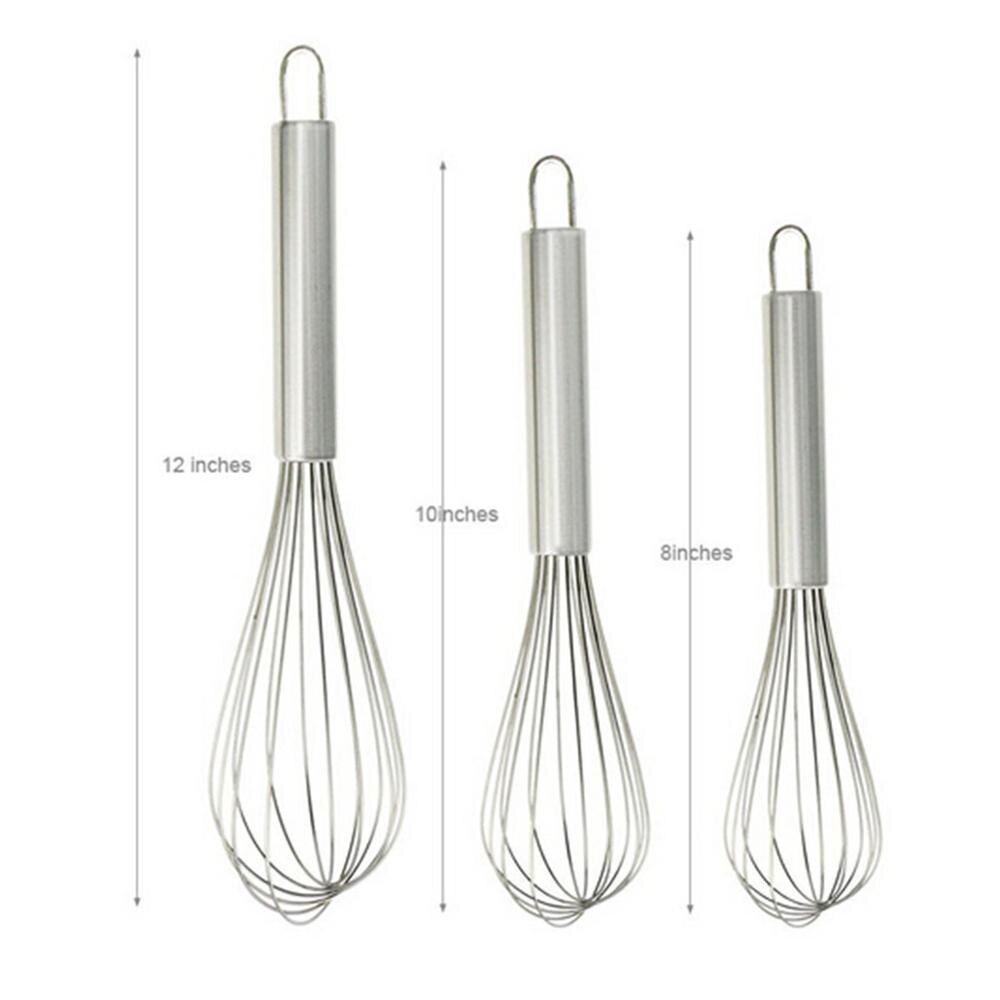 Batidor de huevos de acero inoxidable, mezclador, batidor de mezcla, utensilios de cocina