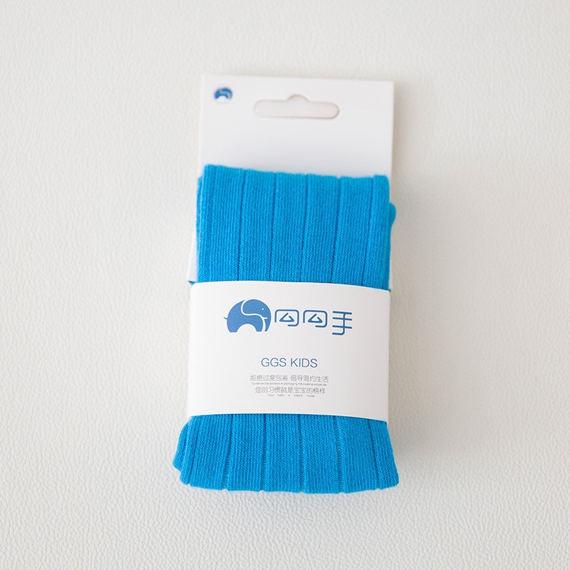 Collants à rayures larges en coton pour filles, en tricot pour enfants, serré, couleur Pure, hiver