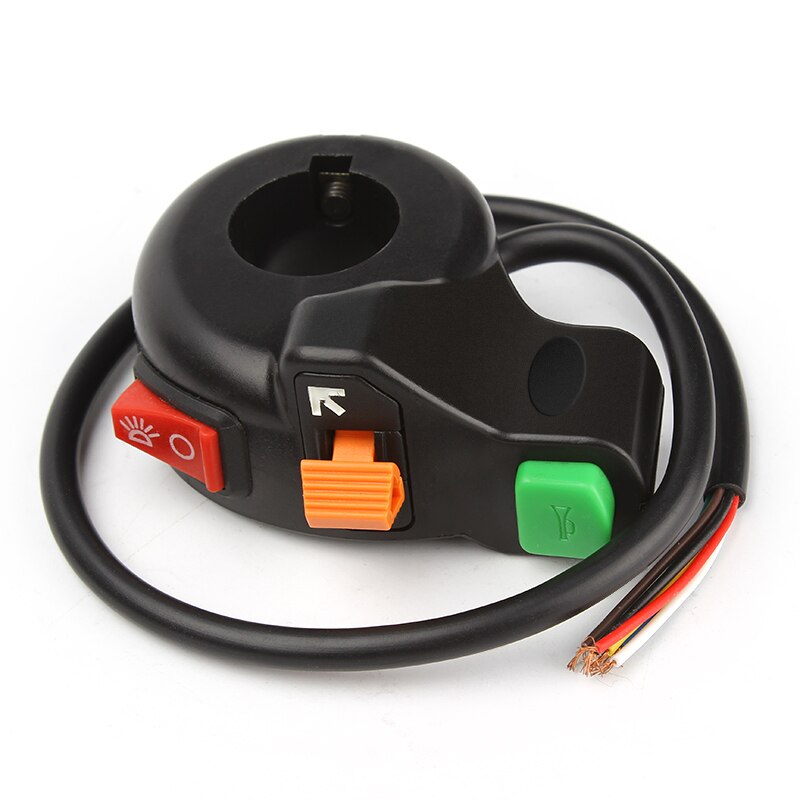 Leepee Universele Motorfiets Stuur Aan-uit Schakelaar 3 In 1 Hoorn Koplamp Knipperlichten Lamp Scooter Motor Accessoires