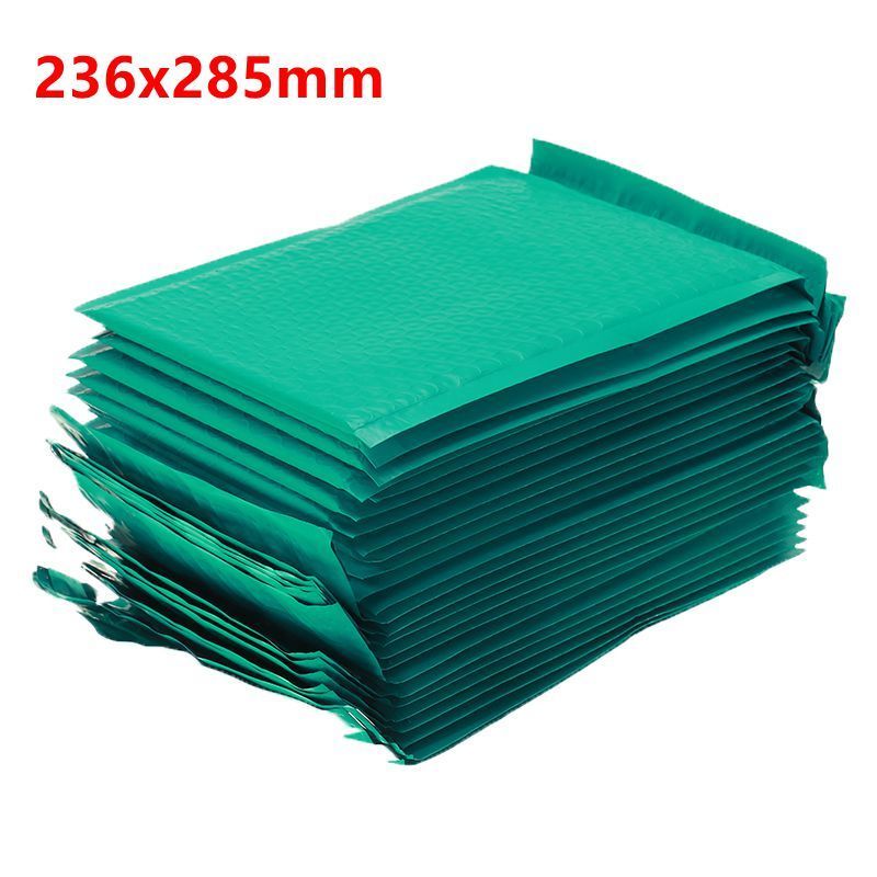 25 stuks/partij groene paarse schuim enveloppen zelfklevende mailers gevoerde enveloppen met bubbeltjesplastic verzendverpakkingen: 236285mm