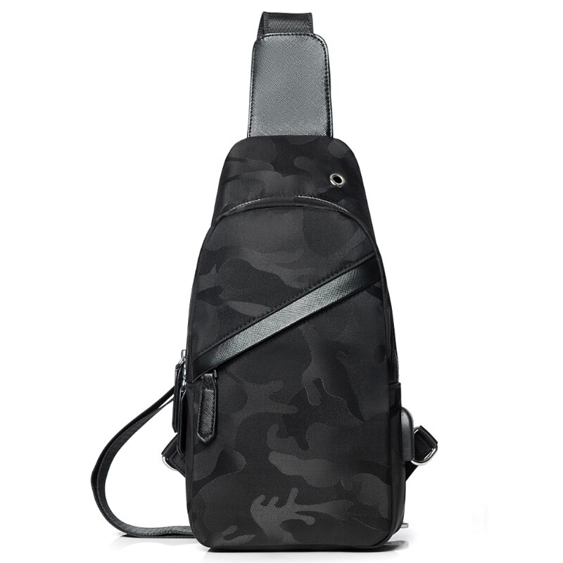 Männlichen Schulter Taschen USB Umhängetaschen Männer Anti Diebstahl Brust Tasche Schule Sommer Kurze Reise Boten Tasche Neue