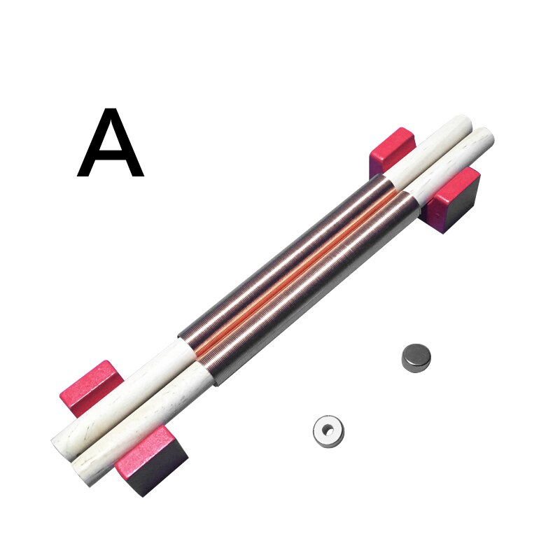 Doppel Spur maglev zug spielzeug neue Aktualisierung elektromagnetische induktion Experiment ausrügestochen physik technologie: A