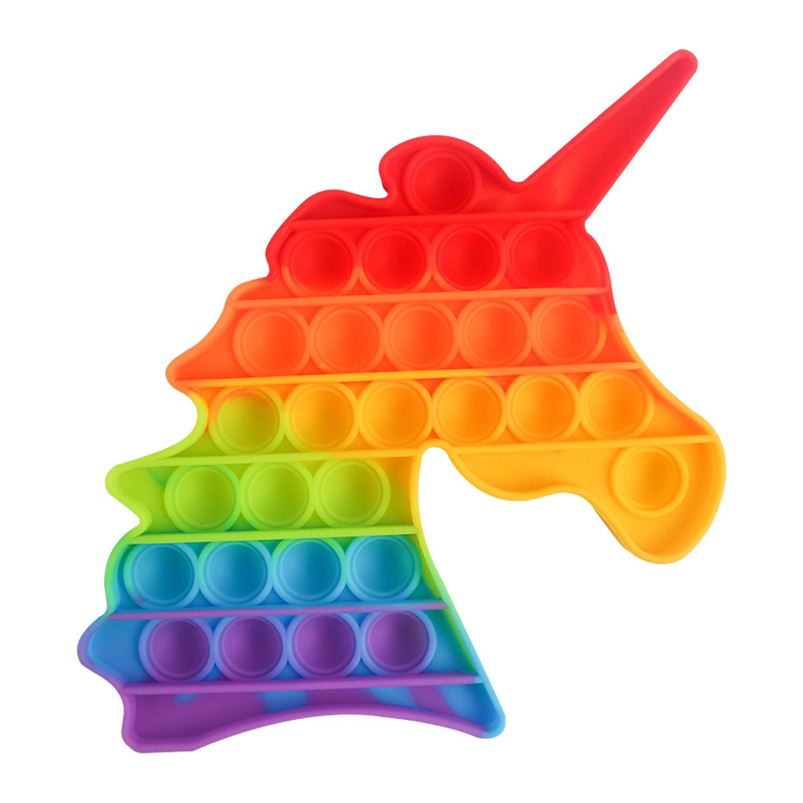 Popit Fidget Toy Push Bubble Fidget giocattolo sensoriale autismo esigenze speciali antistress e aumento della messa a fuoco morbido giocattolo antistress: C
