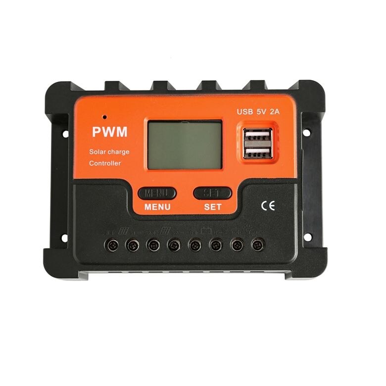 Factory direct orange solar charge controller 20a