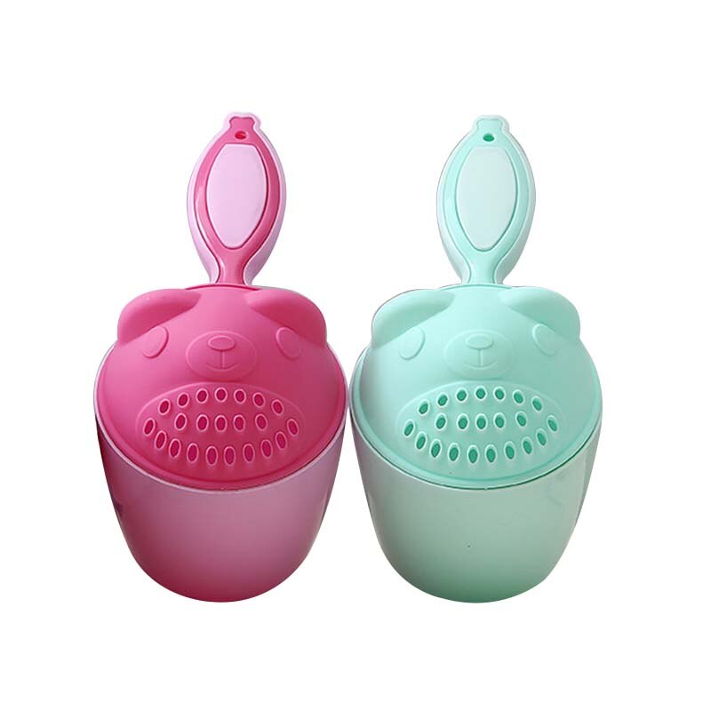 Baby Shampoo Cup Showers Shampoo Scoop cuchara de agua de plástico con superficie lisa de Simple y Color brillante