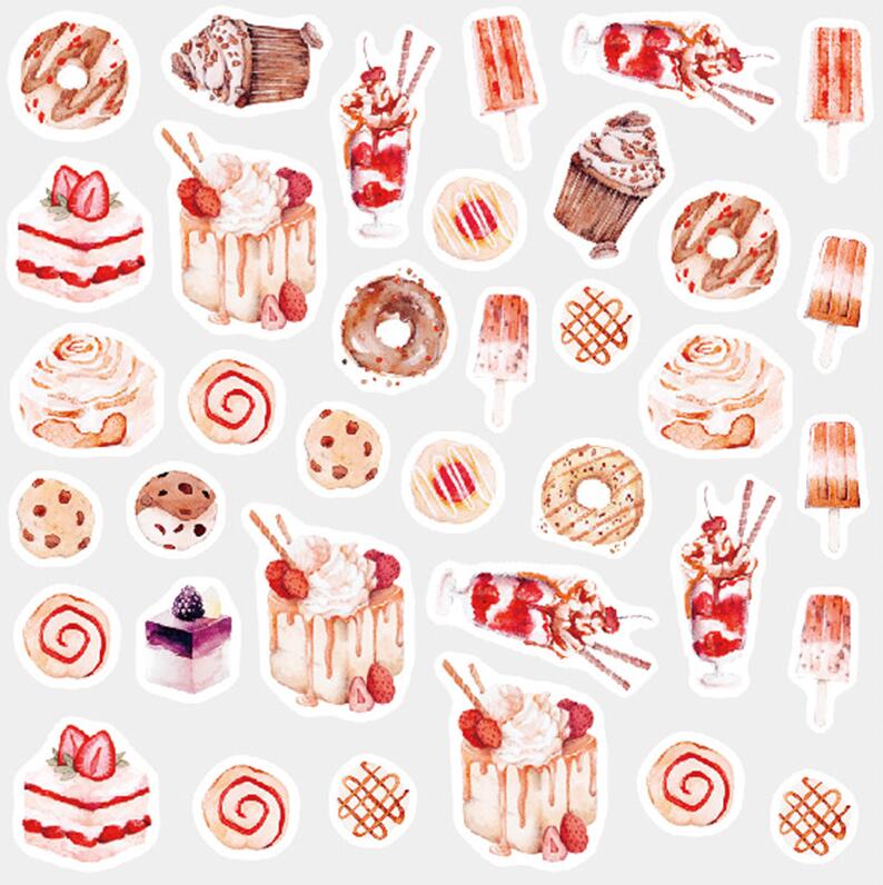 Moon Star Stickers Cute painting Diary Decoration Label Paper Stickers Pack DIY Stickers school supplies escolar: tian pin