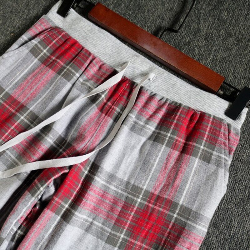 Ladies trousers Cotton Plaid trousers