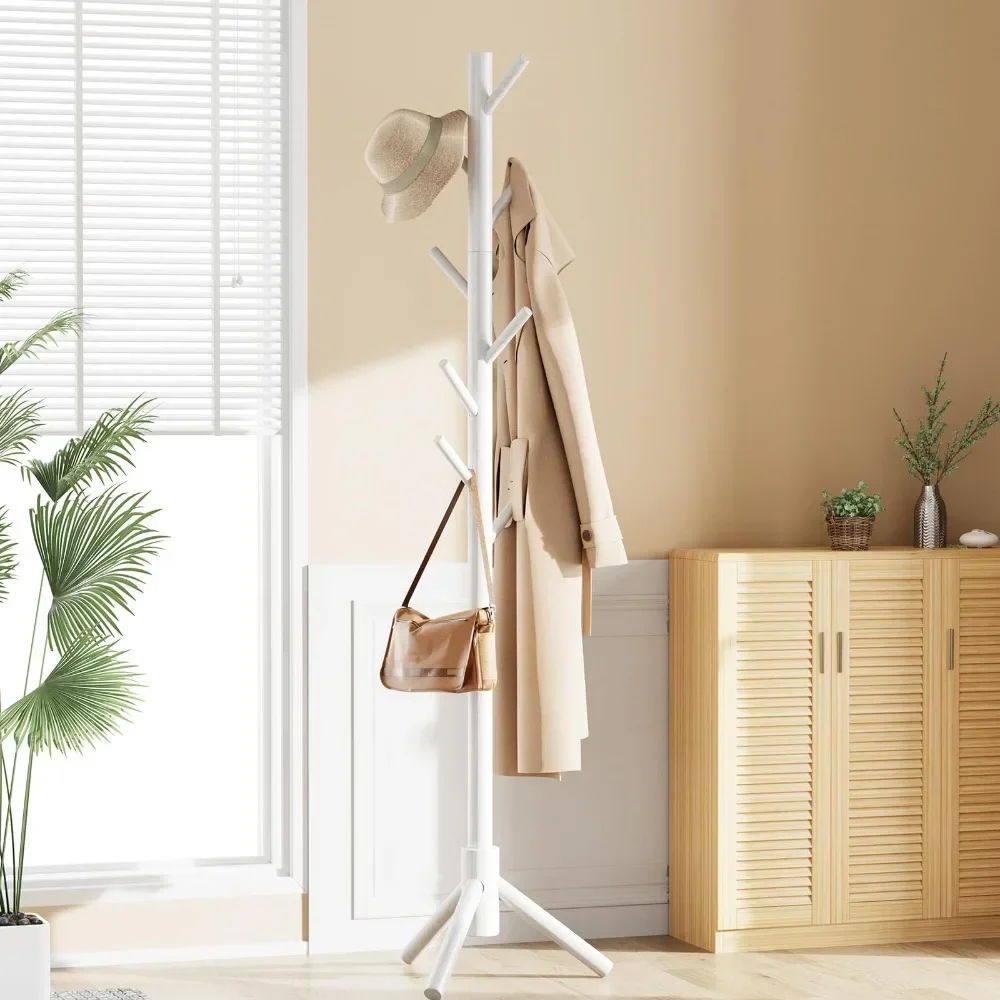 Luxury Floor Standing Clothes Rack Simple Easy To Install Home Hanging Clothes Racks Dormitory Clothes Hats Bags Storage Rack