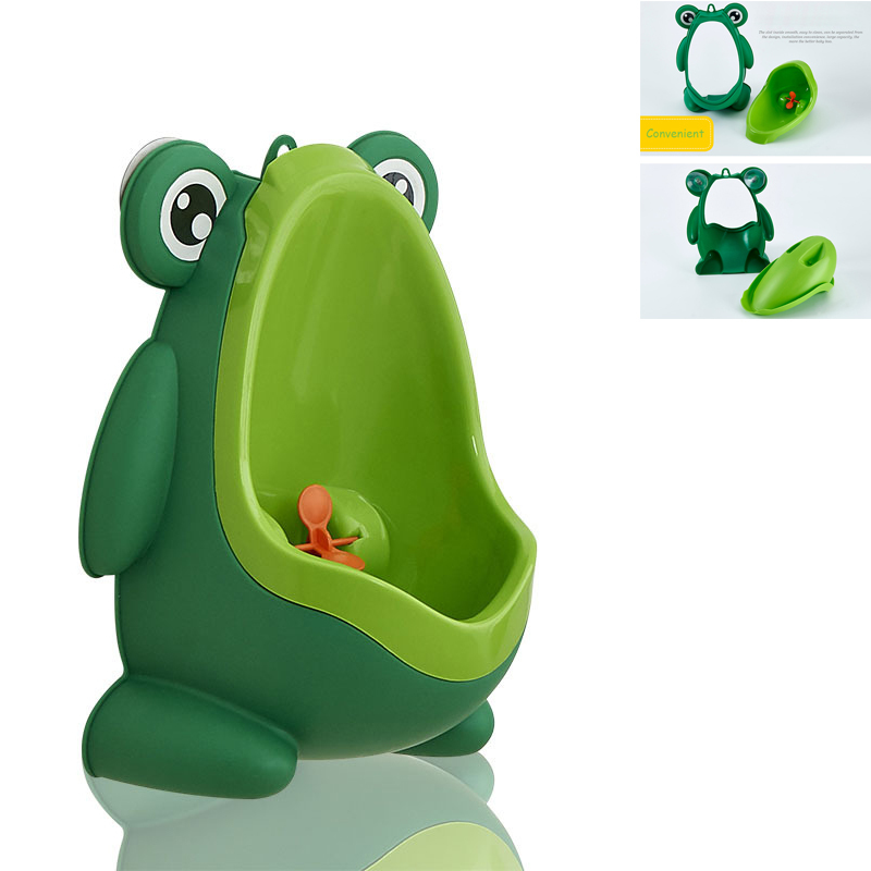 Baby boy wall-mounted hook frog potty toilet training frog stand vertical urinal trainer urinal infant kindergarten frog urinal