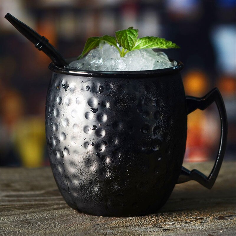 Kobber kop hamret tromle kop cocktail outlet 304 rustfrit stål øl kobber belagt moskva mule kop seje kopper