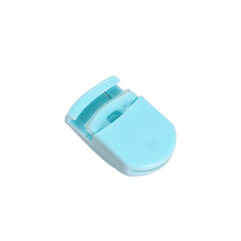 Draagbare, duurzame wimperkruller, plastic wimperkruller, mini, schattig, reiswimperkrultool, compacte wimperkruller: 04 blauw