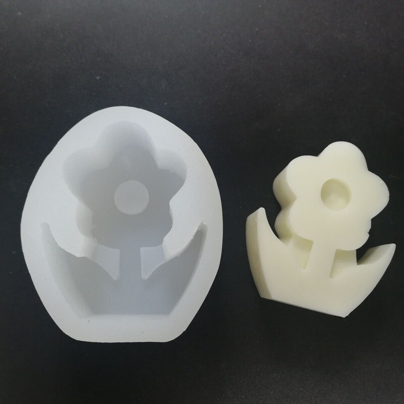 Tulpen Bloemen Siliconen Kaars Mal Voor Diy Handgemaakte Aromatherapie Kaars Gips Ornamenten Handwerk Zeep Chocolade Mal