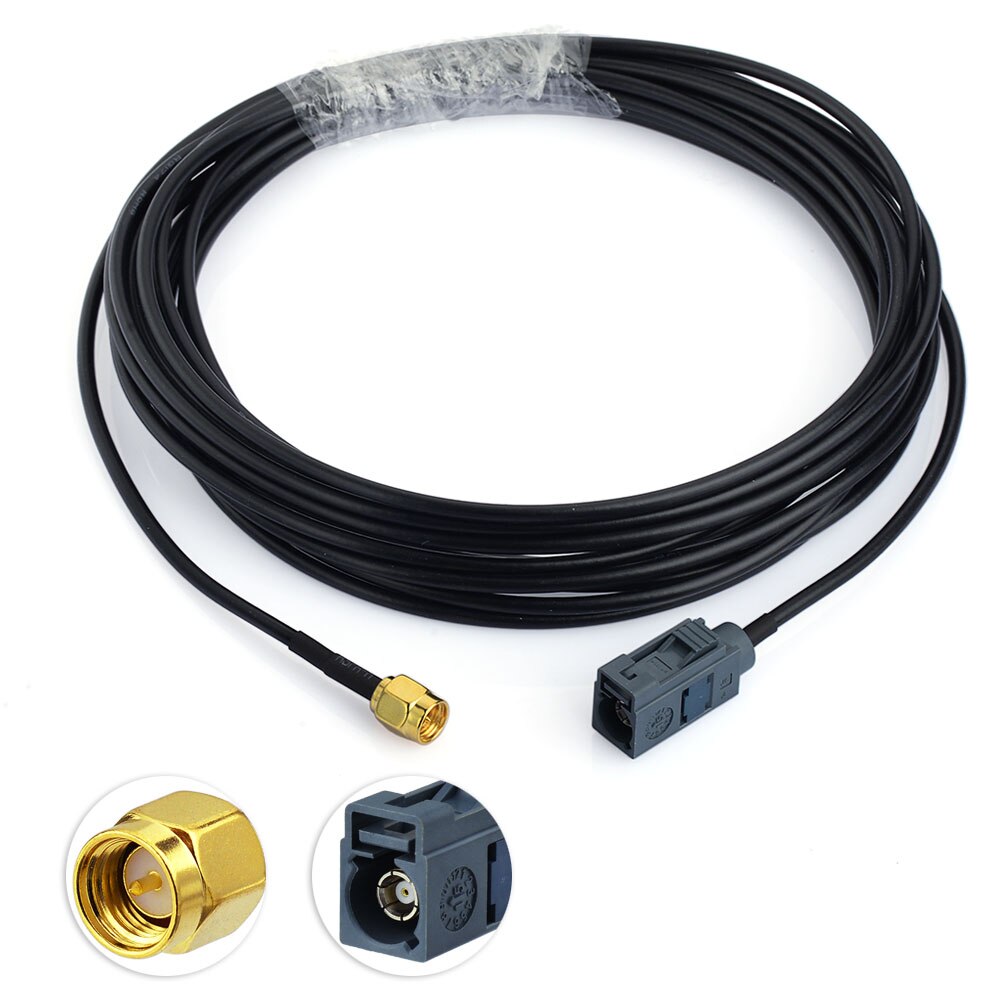 Eightwood Car DAB+FM Radio Stereo Amplified Aerial Roof Mount Shark Fin Antenna+Replacement Cable kit for Kenwood Pioneer JVC