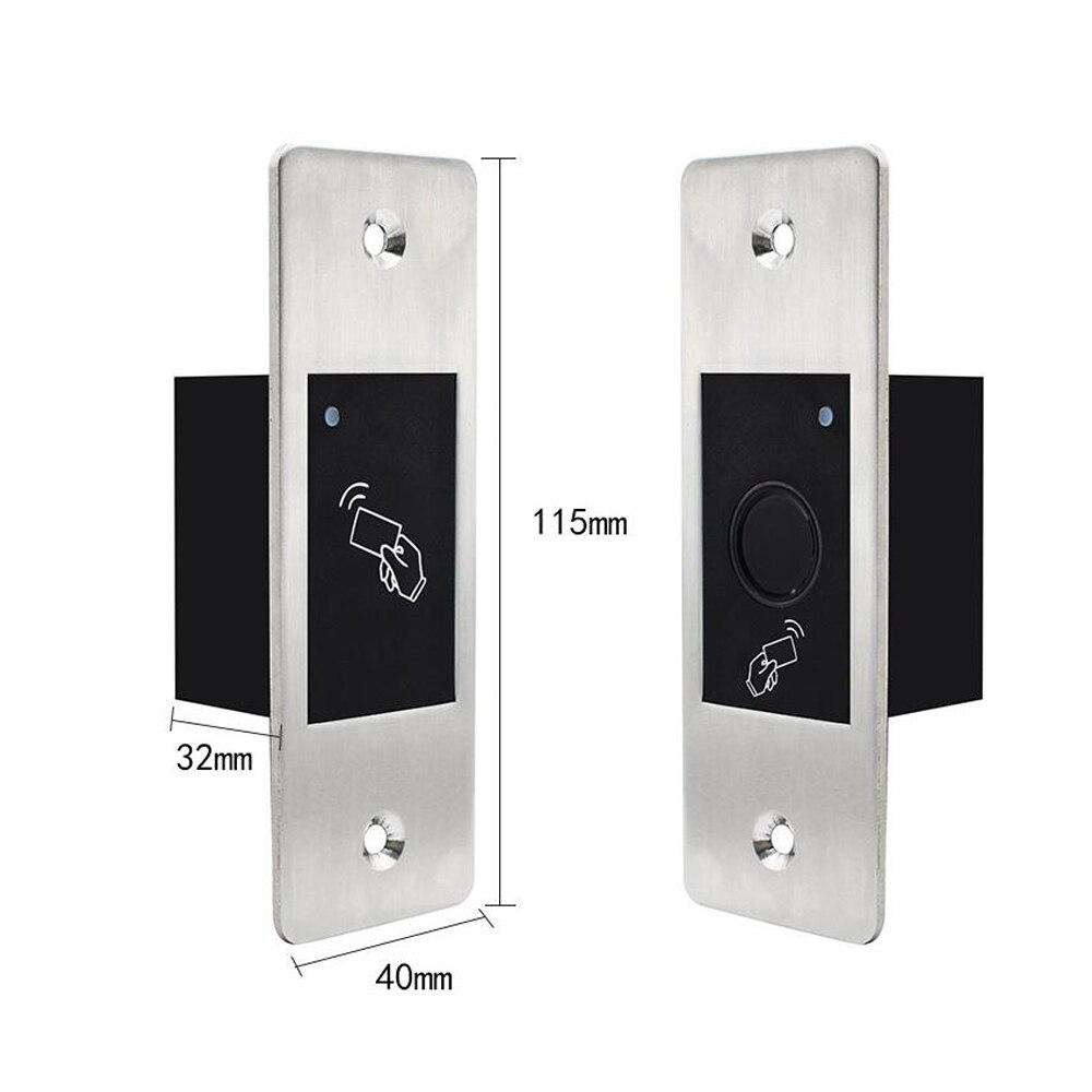 125KHZ Metal Access Control Waterproof Embedded RFID Reader Keyless Door Opener Fingerprint Access Control All-in Machine