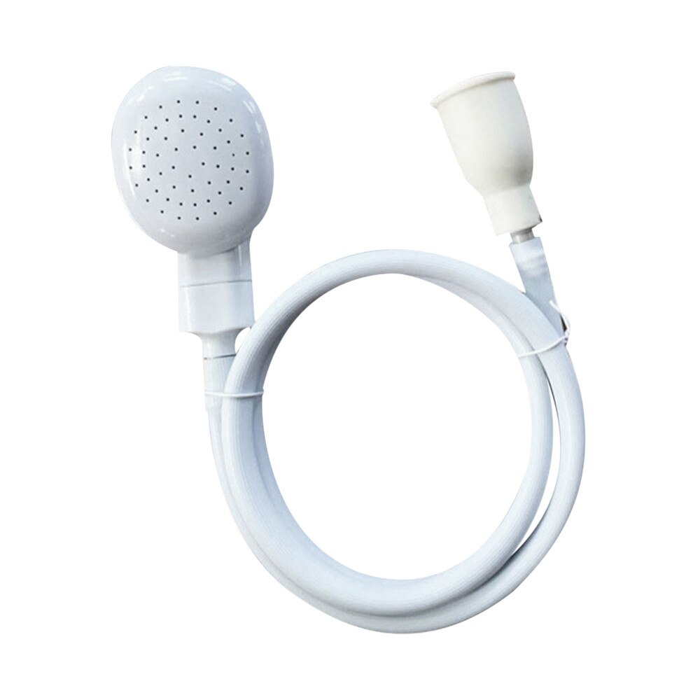 Alargador portátil blanco de 1,2 M-1,3 M, grifo de ducha, cabezal de ducha para lavabo, manguera, fregadero, lavado de pelo, grifo ancho individual, n. ° 35