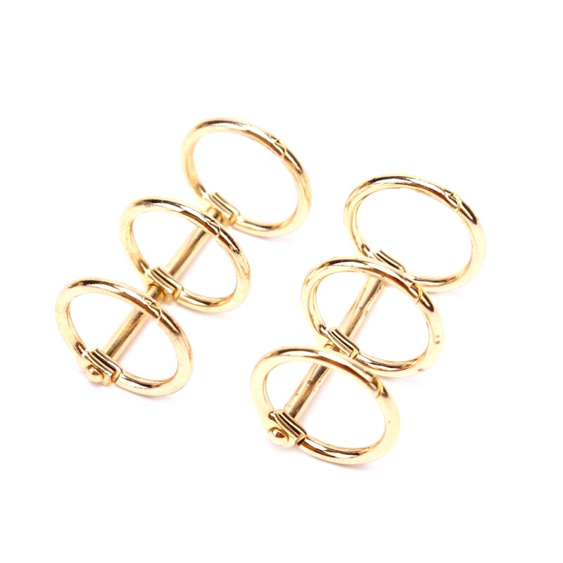 2 Metalen Ring Losbladige Ring Handledger Accessoires Te Houden Tool Handledger Drie Ringen Van Metalen Ring Gesp