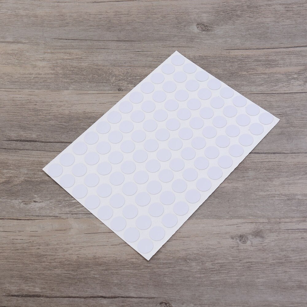 96pcs/sheet Screw Hole Cover Non-slip Decorative Screw Hole Cap Decal for Furniture: White