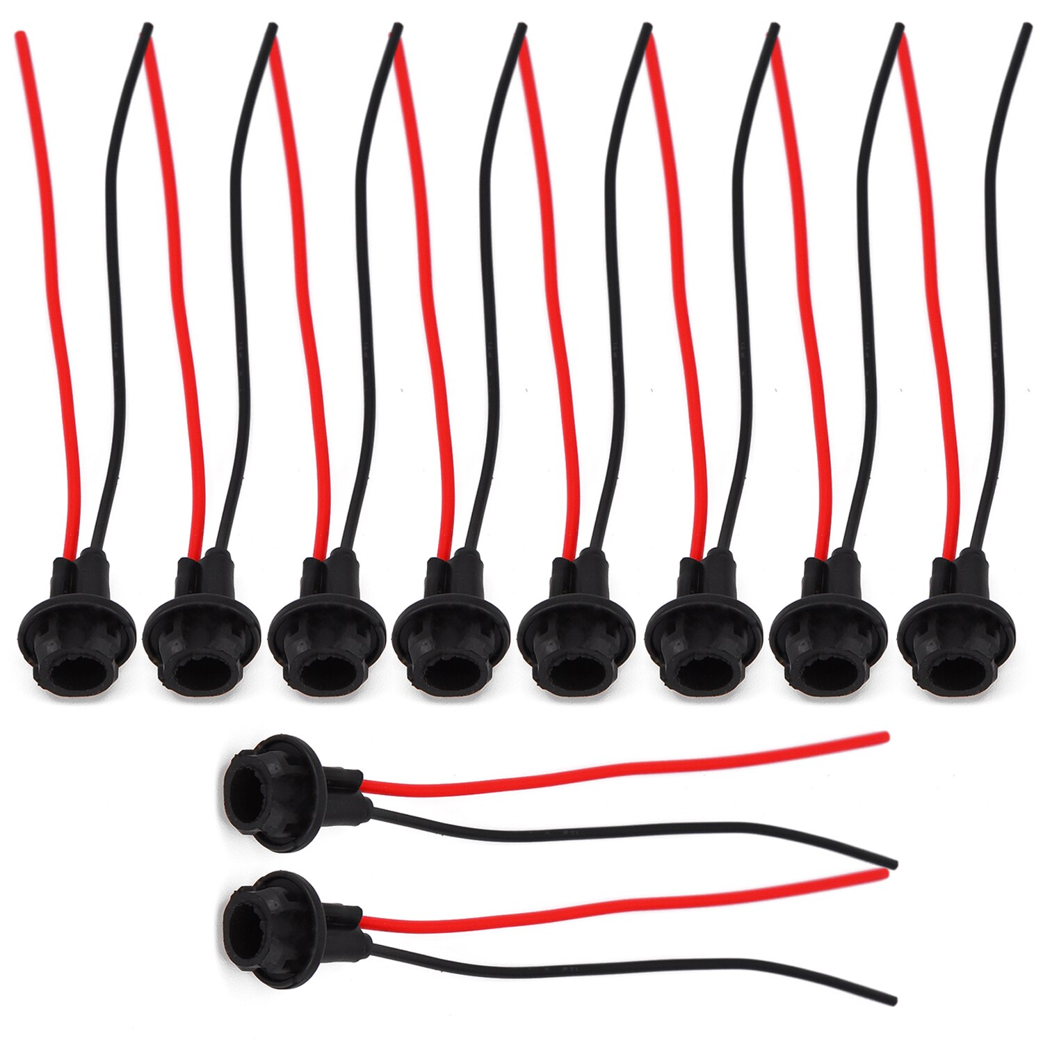 Plastic Connector Black Extension DC 0V~12V Wedge LED