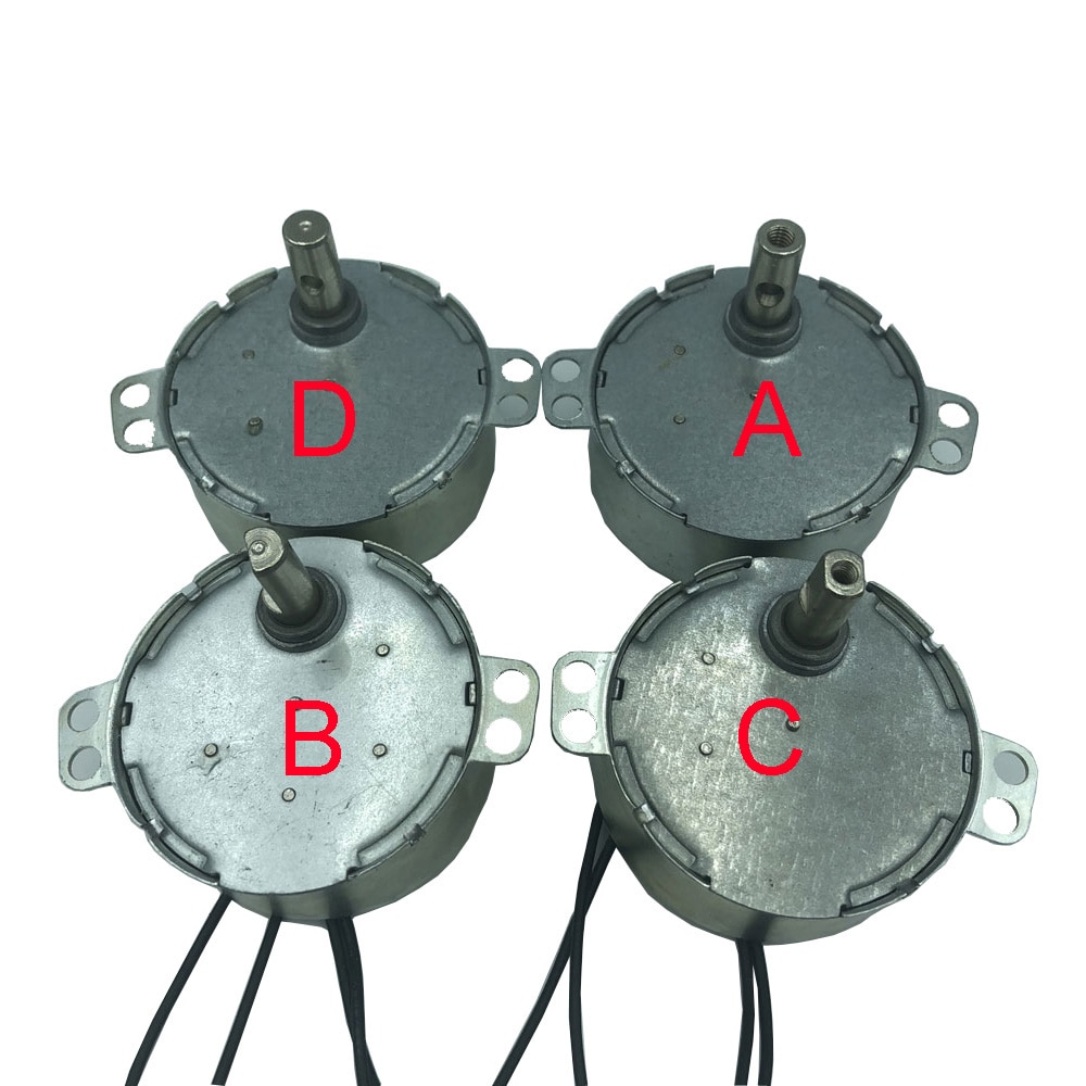 Tyc -50/ tyc 49/ tyj 50/50 tyz  ac 5v 6v 9v 12v 24v 110v 220-240v 50/60hz synkronmotor 1.4-60 rpm robust vridmoment 4w plastväxel