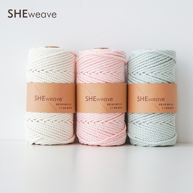 Macrame Koord 3.5 Mm Katoenen Koord, Craft Koord Touw, Macrame Touw Voor Macrame Benodigdheden, Muur Opknoping, plant Hangers