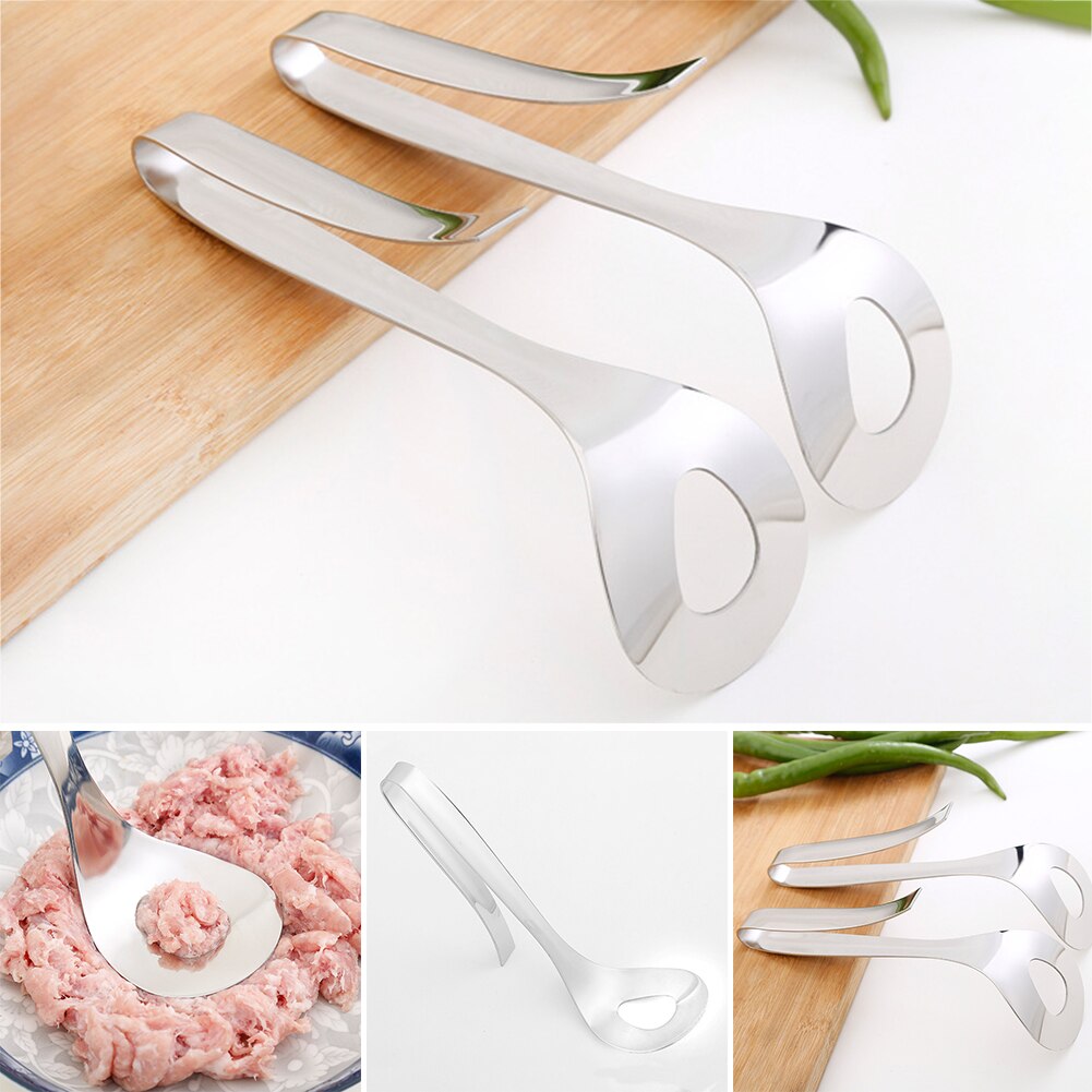 Accessoires Keuken Tool Koken Rvs Gevulde Vis Lepel Zelfgemaakte Gehaktbal Maker Tong Rijst Clip Diy Eenvoudige