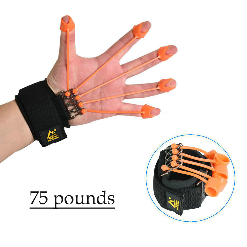 Finger Flexion Extension Rehabilitation Trainer Puller Extension Finger Kraft Übungsgeräte Finger Kraft Übung: Orange