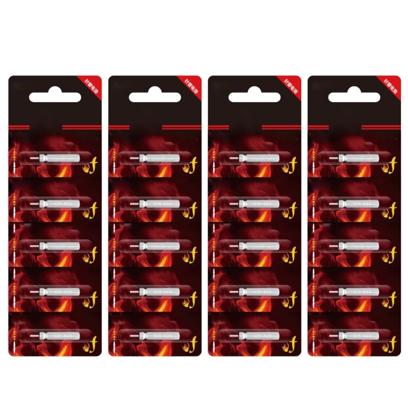 CR425 Lithium Cells 25mAh Batteries For Fishing Electric Float Light, 3V Night Light Long Use Battery Set 5/10/15/20Pcs: WHITE