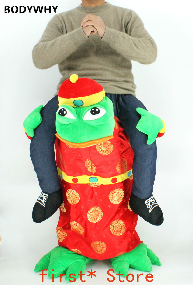 Advertising Fortune Frog Mascot Costume Cosplay Suits Adults Party Game Fancy Dress Outfit Carnival Halloween Easter Clothing