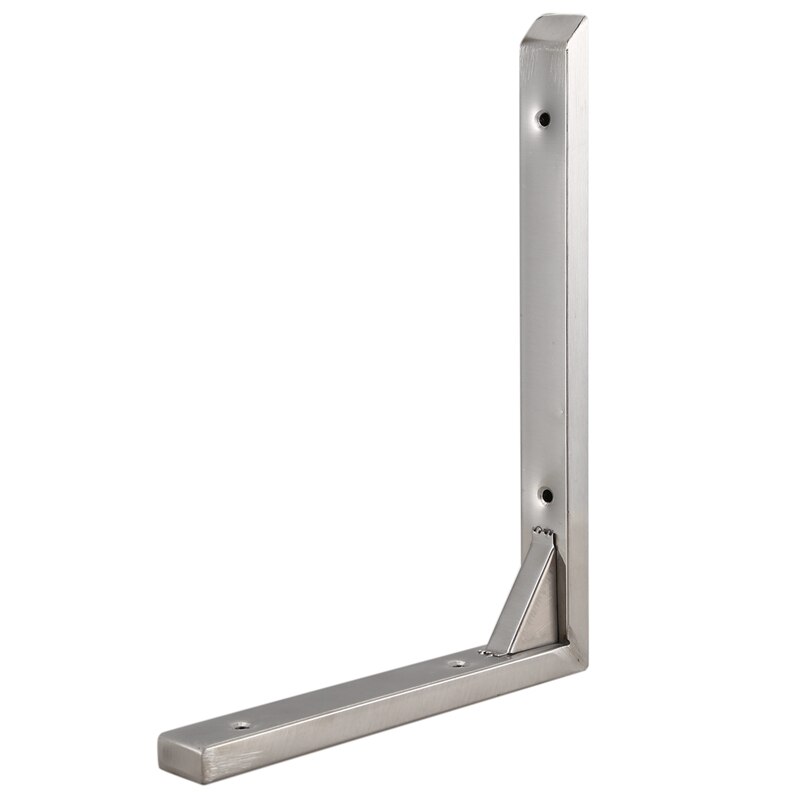 200mmx150mm Stainless Steel Corner Brace Joint Right Angle Bracket Silver Tone