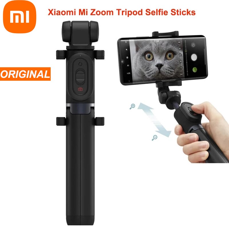 Xiaomi Mi Zoom Tripod Selfie Sticks With Bluetooth-compatible Remote For Xiaomi Phone Foldable Extendable 360° Rotatable