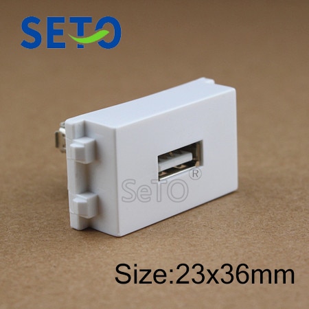 SeTo 128 Type USB Plug Module Lassen USB Connector Keystone Voor Wandplaat Socket