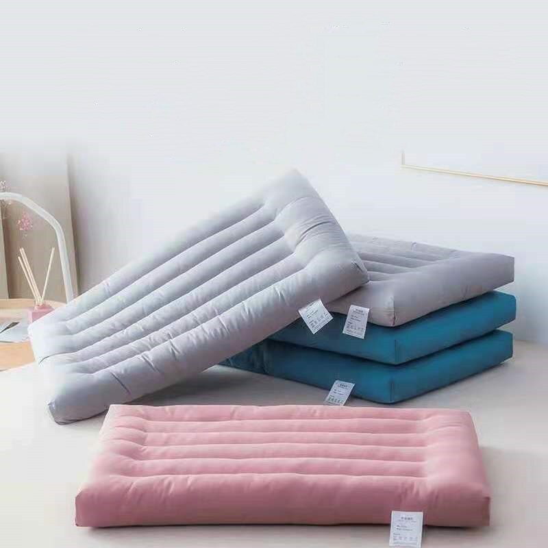 Oreiller en coton et velours pour enfants, oreiller plat et solide, Protection du cou, oreiller Ultra fin, literie adulte sans taie d&#39;oreiller