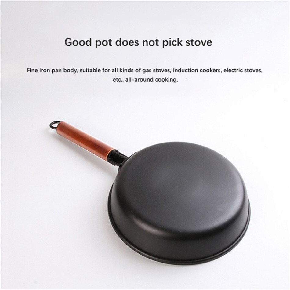 24cm non stick pan Frying Pan Non-stick Cast Iron Pan Multi-function Wok Pans Kitchen Tools Accessories