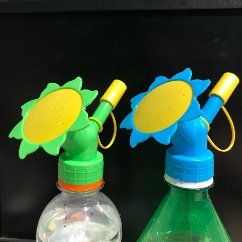Aspersor de agua para plantas y flores de jardín, bebederos para flores, botella, regaderas, aspersor 2 en 1, boquilla de aspersor de plástico