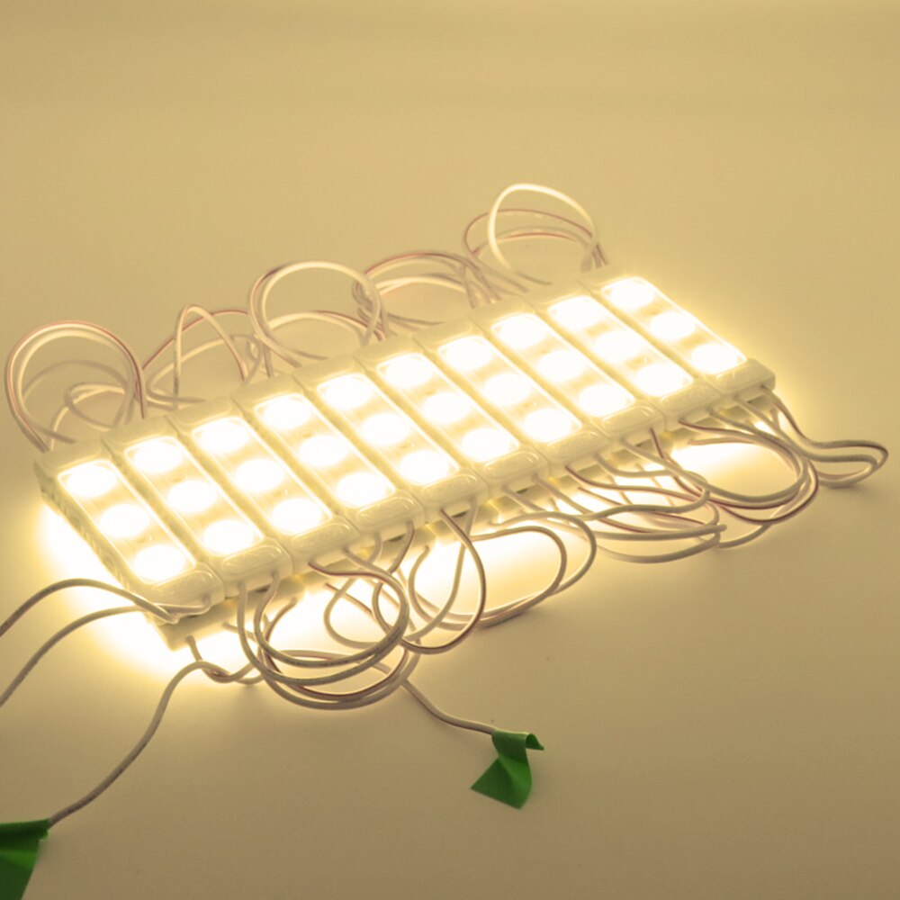 20Pcs 220V Led Module 1.5W 3Leds Injectie Led Modules IP65 Waterdicht Voor Reclame Teken Back Light geen Behoefte Driver