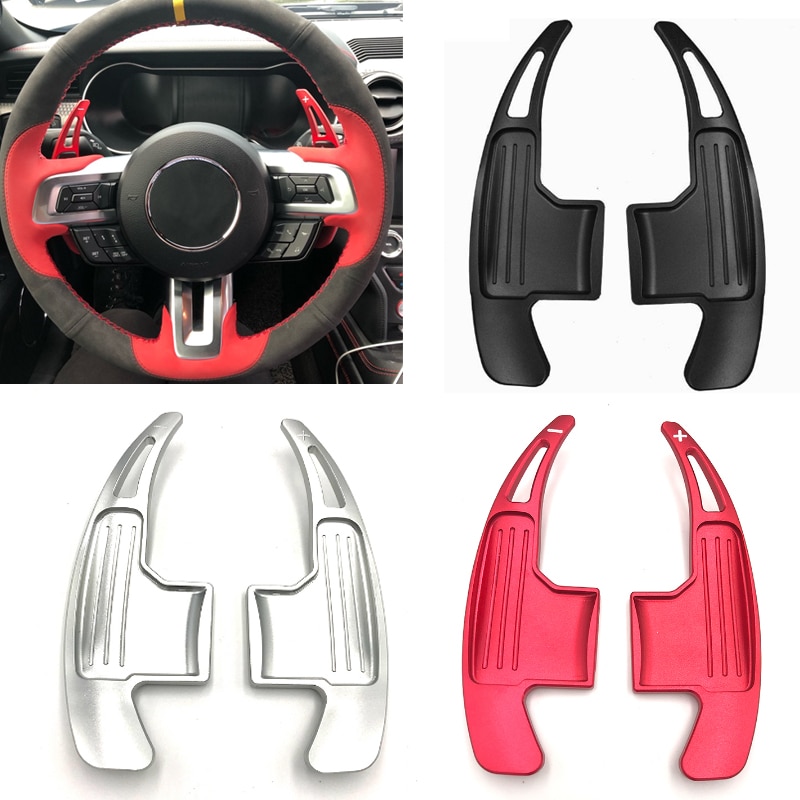One Pair Car Steering Wheel Shift Paddle Shifter For Ford Mustang