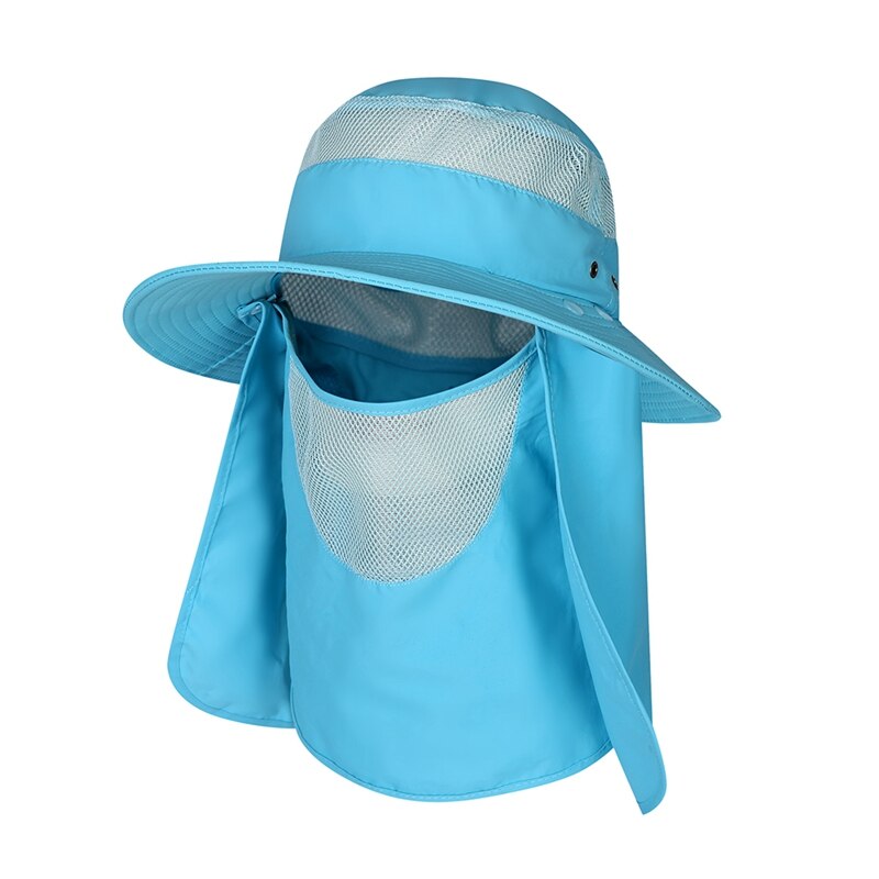 Fishing Flap Caps Men Women Quick Dry 360 Degree Sunshade UV Protection Removable Face Mask Ear Neck Cover Face Sun Cap: TL