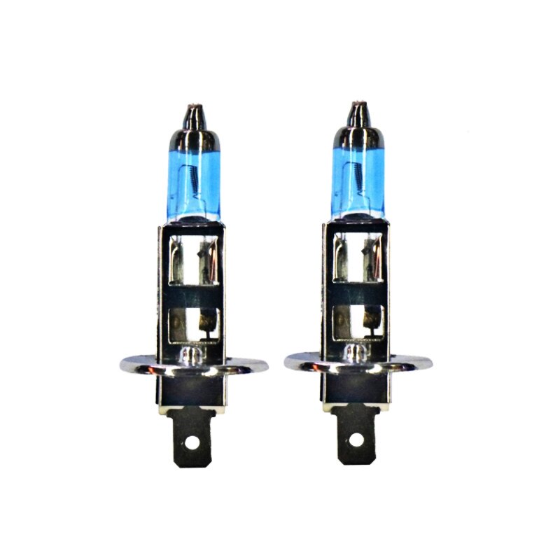 Lámparas halógenas H1 DC 12V 5000K 100W Extreme Platinum Super White Xenon HOD, bombillas de faro delantero de coche con visión de cristal, Ultra mejoradas, 2 uds.