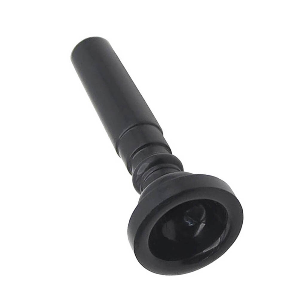ABS Plastic Trumpet Mouthpiece for Brass Woodwind Instrument Parts Black
