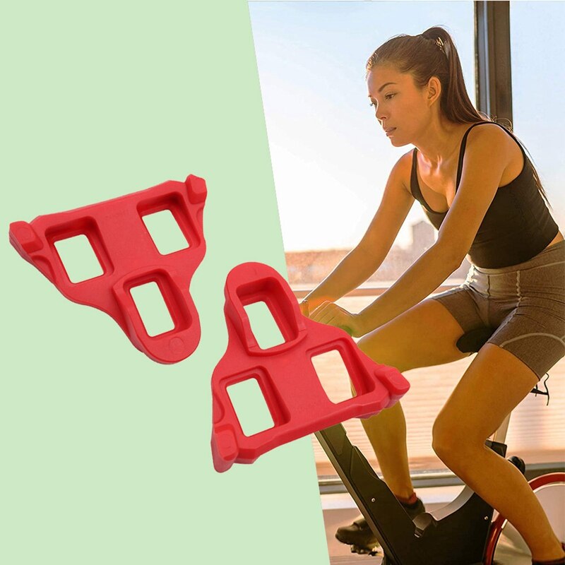 Road Bike Cleats Set Self-Locking Bicycle Pedals Lock Cleats for Shimano SPD System Shoes Float Cycling Shoes