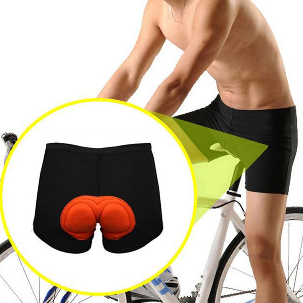 Pantalones cortos de Gel con esponja para hombre, ropa interior a prueba de golpes, transpirable, de secado rápido, para ciclismo de montaña o de carretera