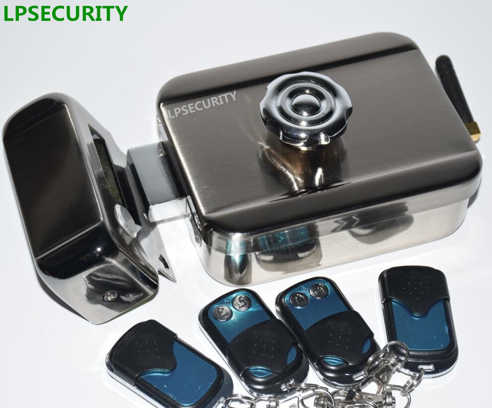 LPSECURITY remote control Electric Lock Control Access Mute Lock Electric Door Lock For Doorbell Intercom Access (no battery)