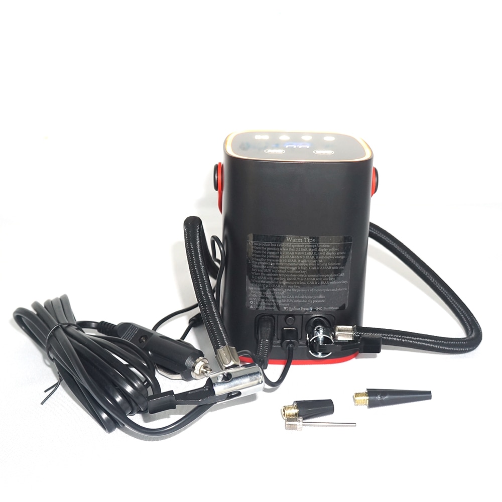 Gussdo Portable Car Air Pump 12V Electric Air Compressor Digital Tire Pressure Monitor Inflatable Treasure for Cycle Ball Boat